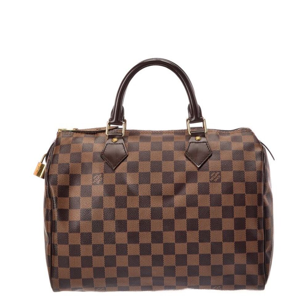 Louis Vuitton Brown Damier Ebene Canvas Speedy 30 (Authentic Pre-Loved)